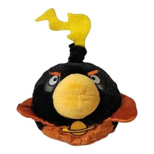 Angry Birds Space Bomb Black Bird  Plush 6" Stuffed Animal Toy Commonwealth 2012
